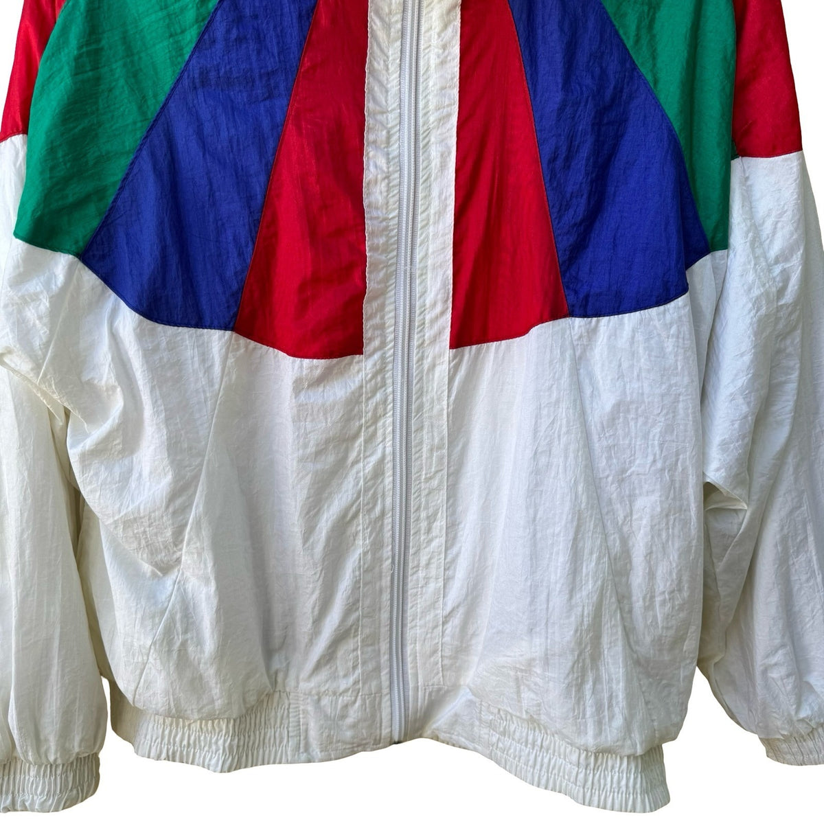 Sunterra Vintage 80s 90s Athleisure Colorblock Sunburst Windbreaker Jacket S