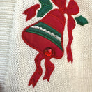 Switch Catalina Vintage 70s Womens Christmas Embroidered Bell Knit Holiday Sweater Vest 3 image