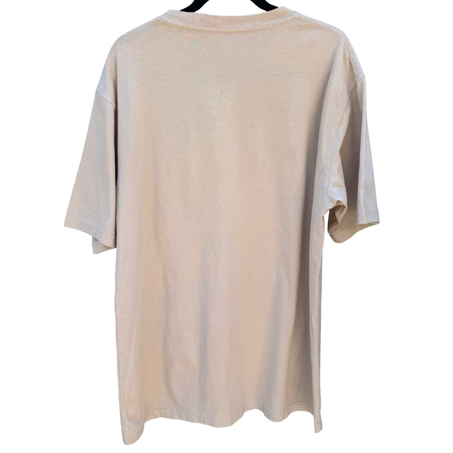 Jubilee Tan Beige Pocket T-Shirt Short Sleeve Embroidered Patch Crewneck Mens XL