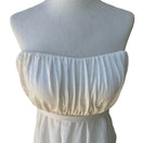 Switch Miss Me Y2K Coquette Fairycore Boho Strapless Empire Waist Ruched Shimmer Top S 3 image