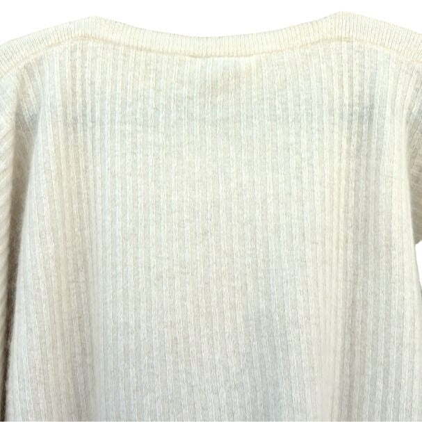 Anne Klein Knitwear By Sadimara Sequin Lambswool Angora Batwing Sweater Womens L