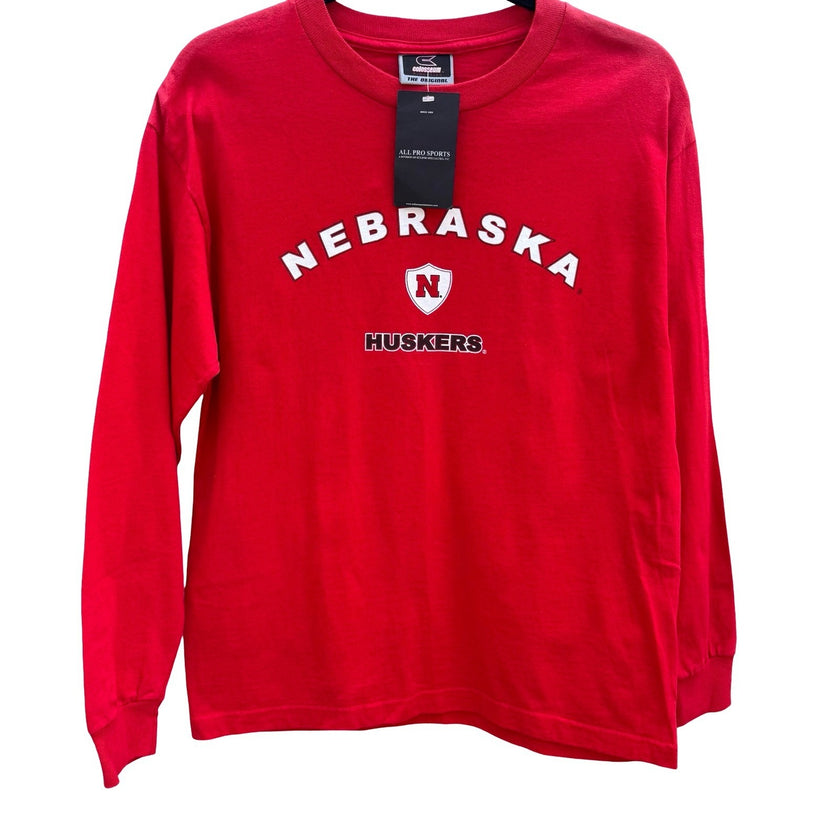 Nebraska Huskers Colosseum Youth XL Long Sleeve Red T-Shirt NWT NCAA Collegiate