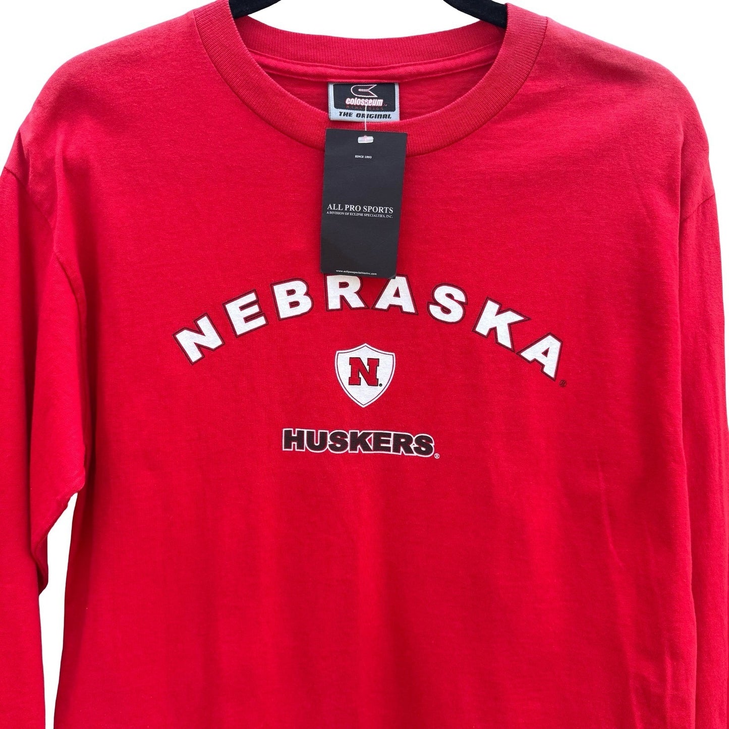 Nebraska Huskers Colosseum Youth XL Long Sleeve Red T-Shirt NWT NCAA Collegiate