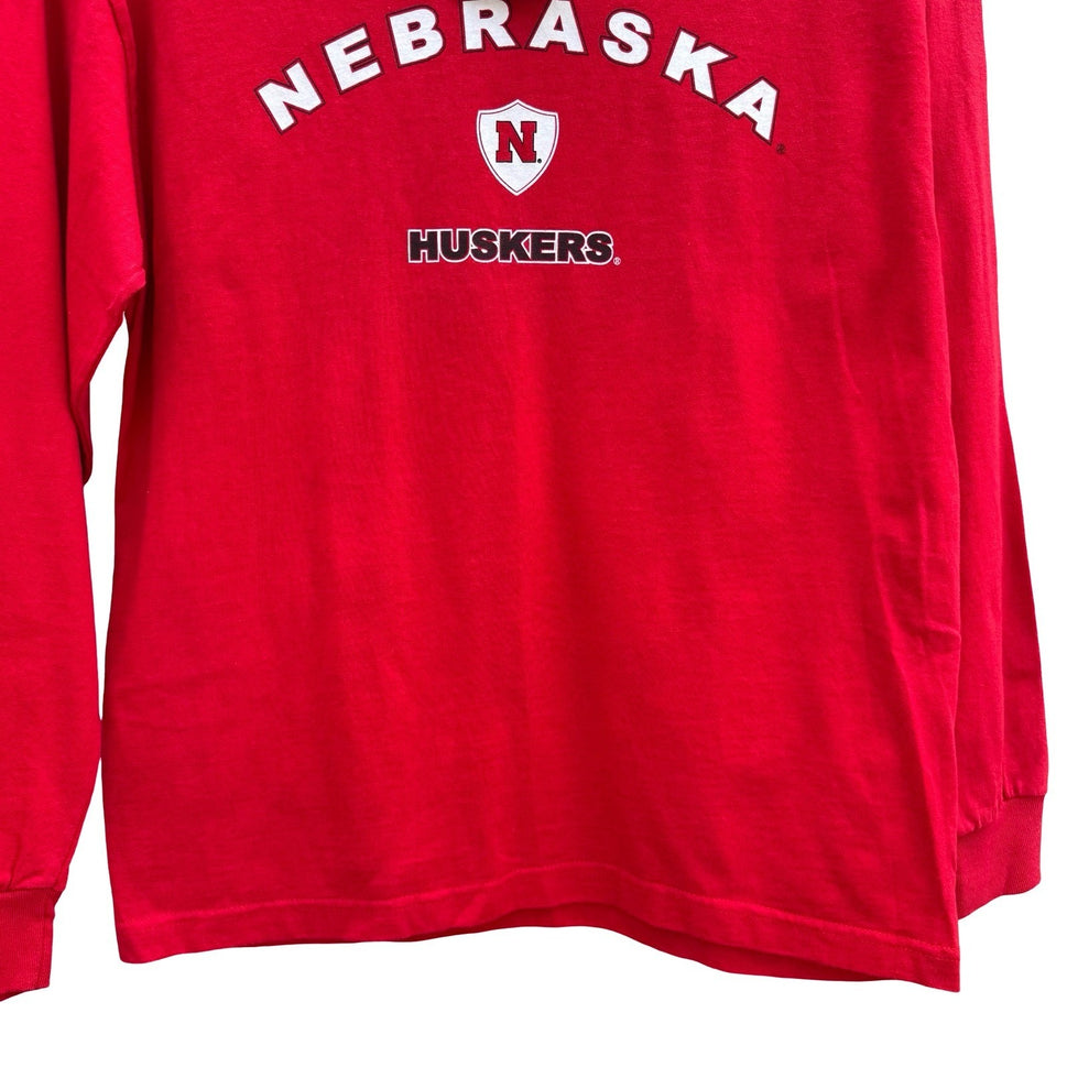 Nebraska Huskers Colosseum Youth XL Long Sleeve Red T-Shirt NWT NCAA Collegiate