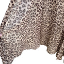 Switch Susan Graver Style Womens Leopard Print Semi Sheer Duster Cardigan Missy Size 3 image