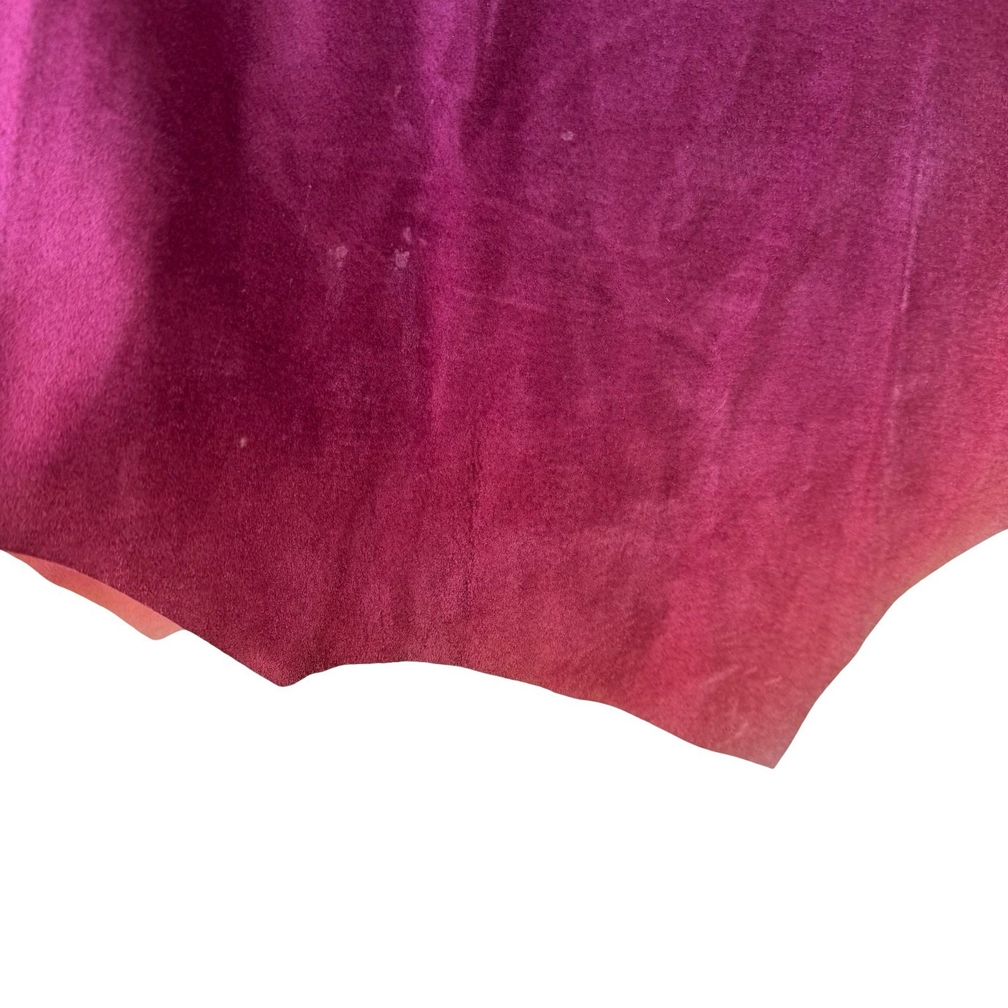 Nicole Miller Y2K Jewel Ombre Suede Leather Raw Edge Avant Garde Pencil Skirt 2