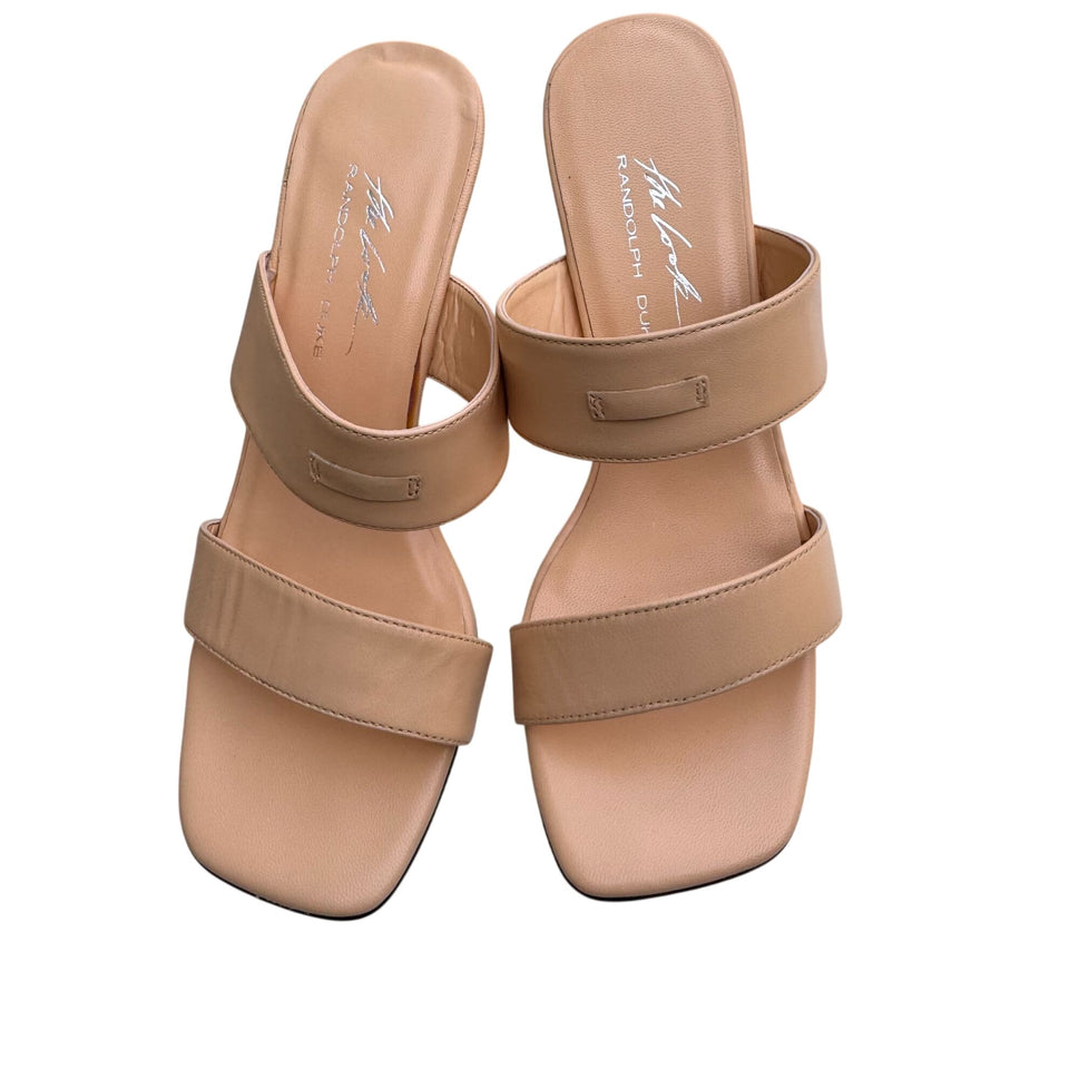 Randolph Duke The Look Leather Heeled Sandals Removable Clips 5.5M New With Box