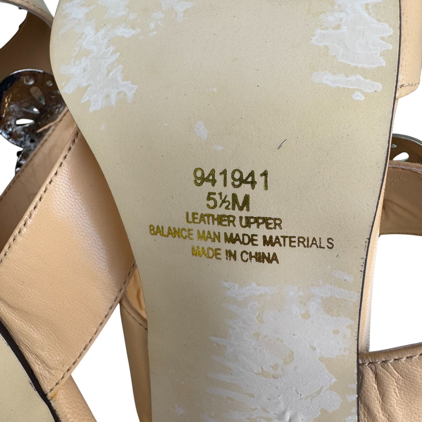 Randolph Duke The Look Leather Heeled Sandals Removable Clips 5.5M New With Box