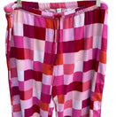 Switch Gap Body Colorblock Pink Plaid Pajama Elastic Drawstring Waist Loungewear Pants L 2 image