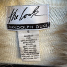 Switch Randolph Duke The Look Removable Faux Fur Trim Cream Wrap Knit Cardigan Sweater S 2 image
