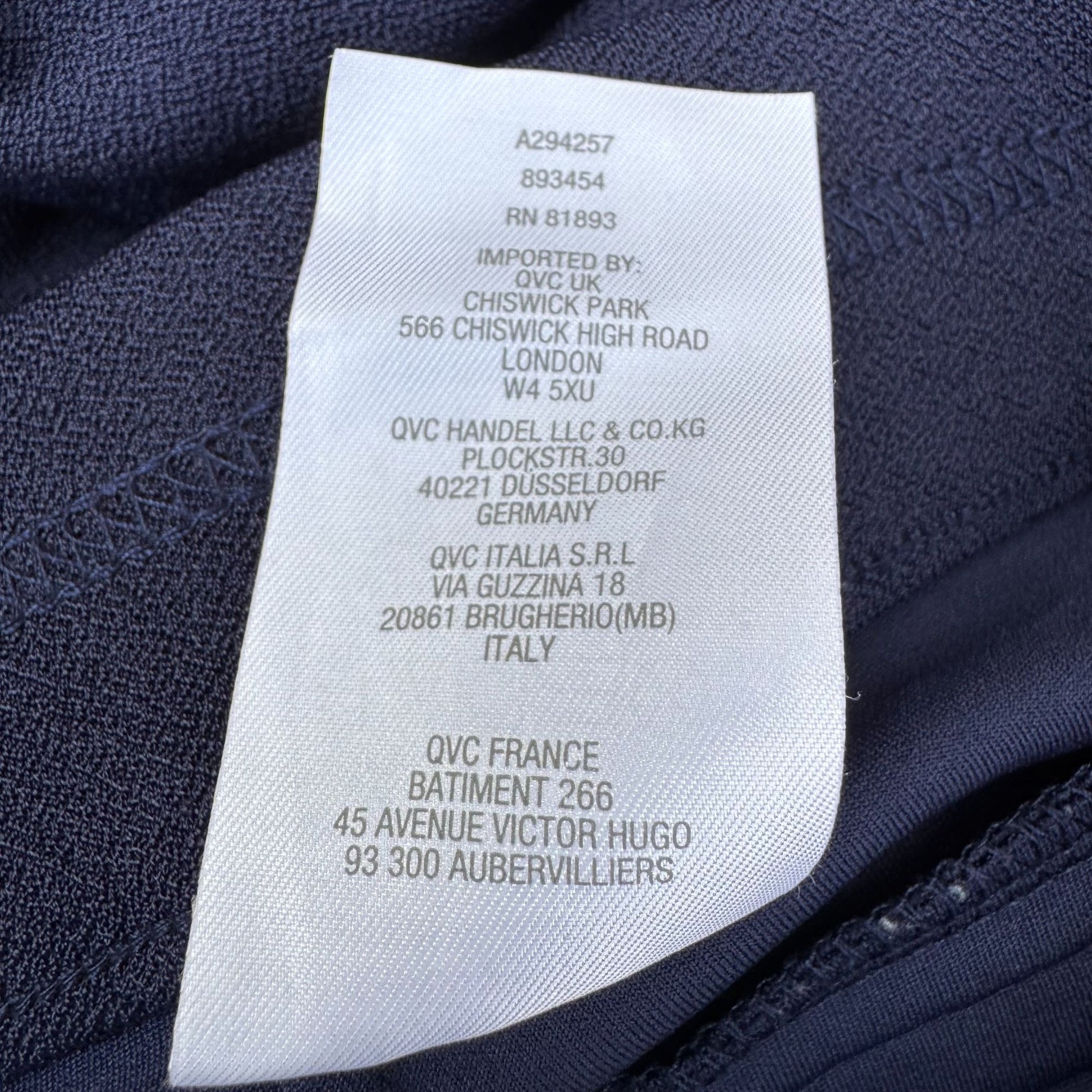 Isaac Mizrahi Womens M Navy Stretch Wide-Leg Jersey Dress Pant Preppy Minimalist