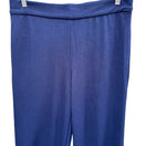 Switch Isaac Mizrahi Womens M Navy Stretch Wide-Leg Jersey Dress Pant Preppy Minimalist 3 image