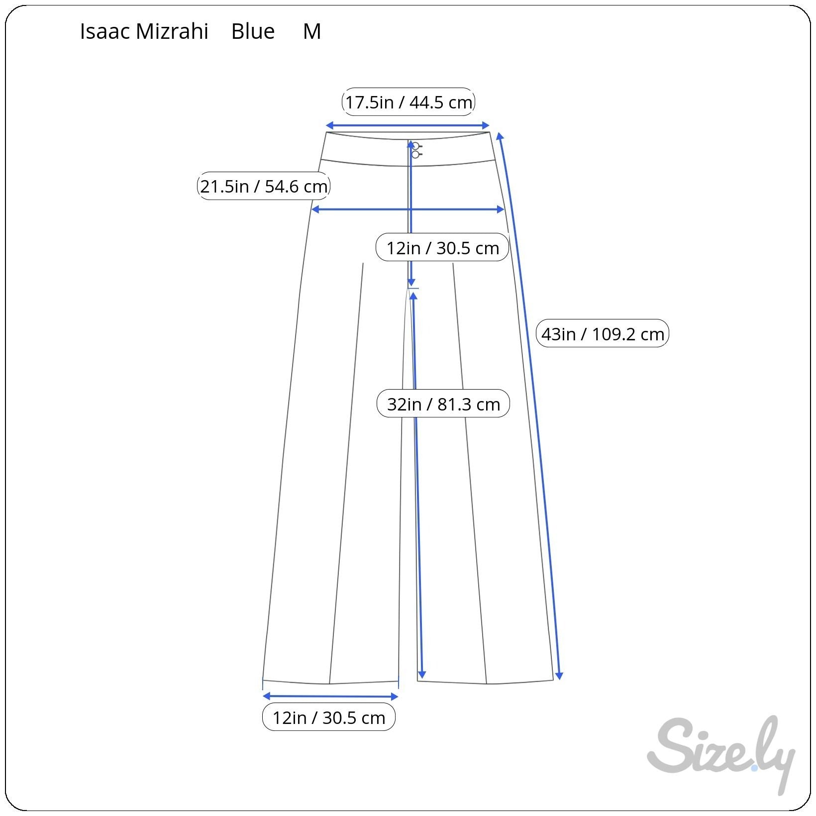 Isaac Mizrahi Womens M Navy Stretch Wide-Leg Jersey Dress Pant Preppy Minimalist