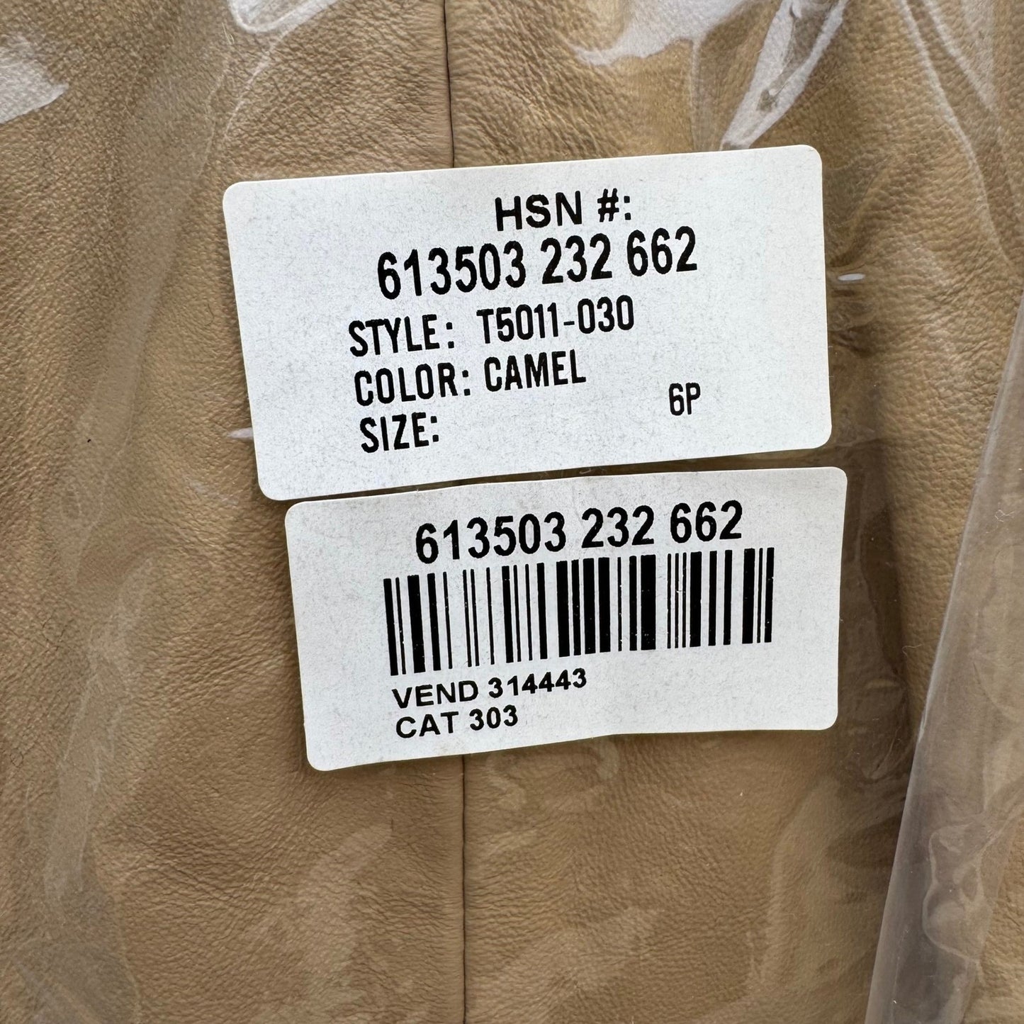 Terry Lewis Classic Luxuries Camel Leather Pencil Skirt Petite 6P Tan Midi T5011