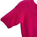 Switch Liz Claiborne Vintage Knit Short-Sleeve Silk Blend Pink Cropped Sweater Top P 2 image