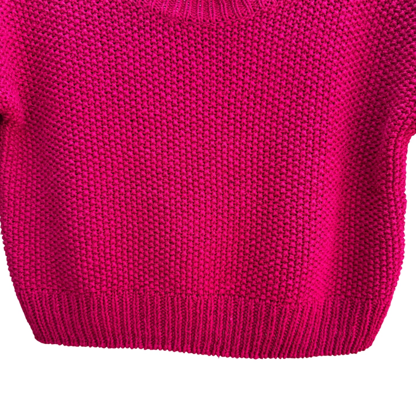 Liz Claiborne Vintage Knit Short-Sleeve Silk Blend Pink Cropped Sweater Top P