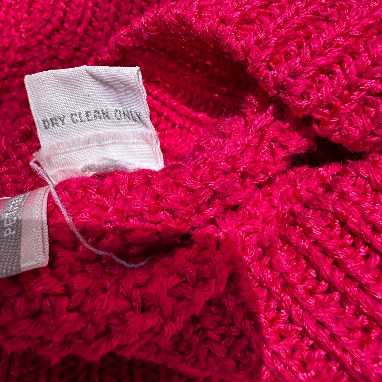 Liz Claiborne Vintage Knit Short-Sleeve Silk Blend Pink Cropped Sweater Top P