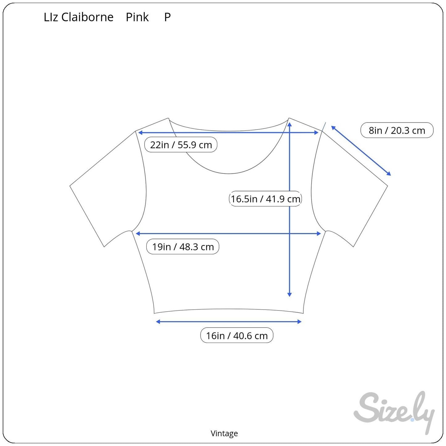 Liz Claiborne Vintage Knit Short-Sleeve Silk Blend Pink Cropped Sweater Top P