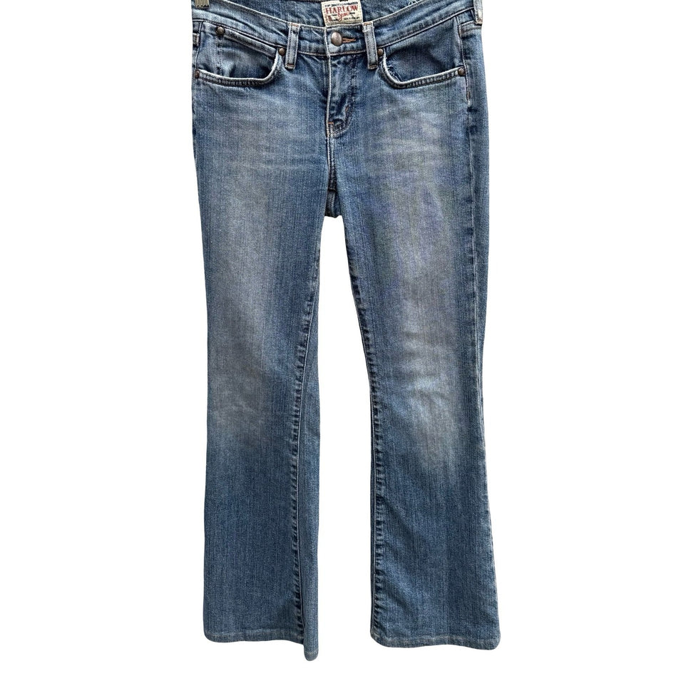 Harlow Jeans Vintage Y2K Indie Sleaze Low Rise Medium Wash Bootcut Jean Women 27