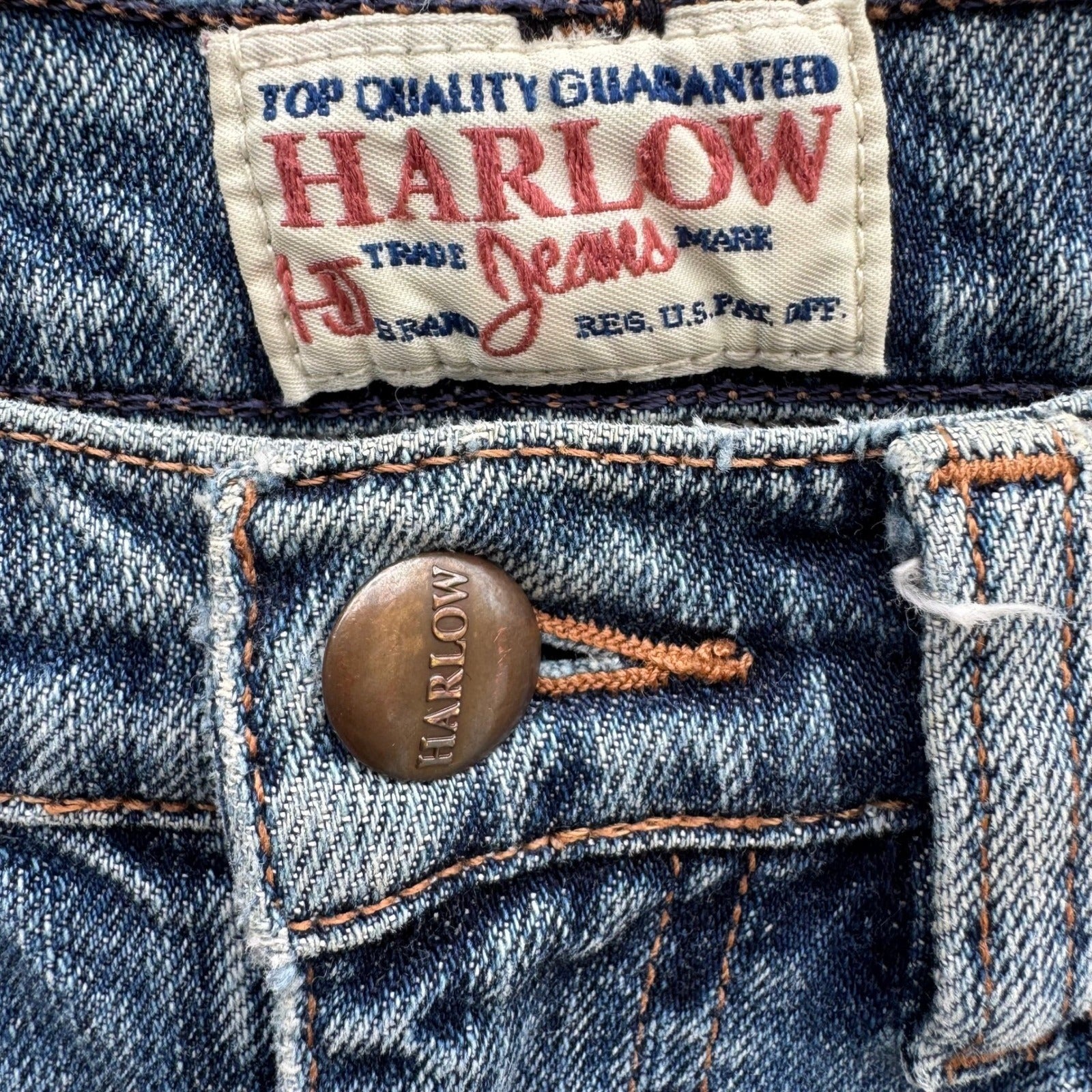 Harlow Jeans Vintage Y2K Indie Sleaze Low Rise Medium Wash Bootcut Jean Women 27