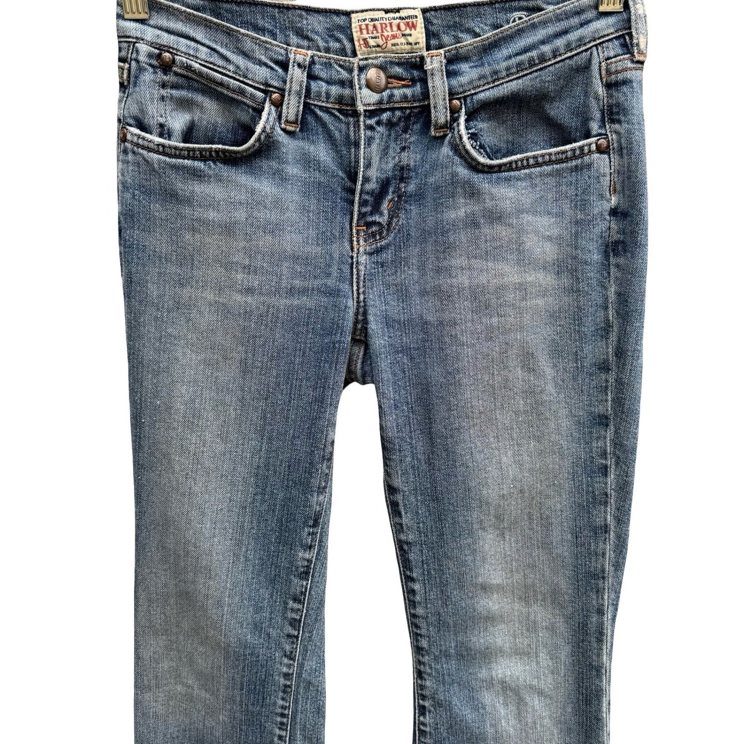 Harlow Jeans Vintage Y2K Indie Sleaze Low Rise Medium Wash Bootcut Jean Women 27