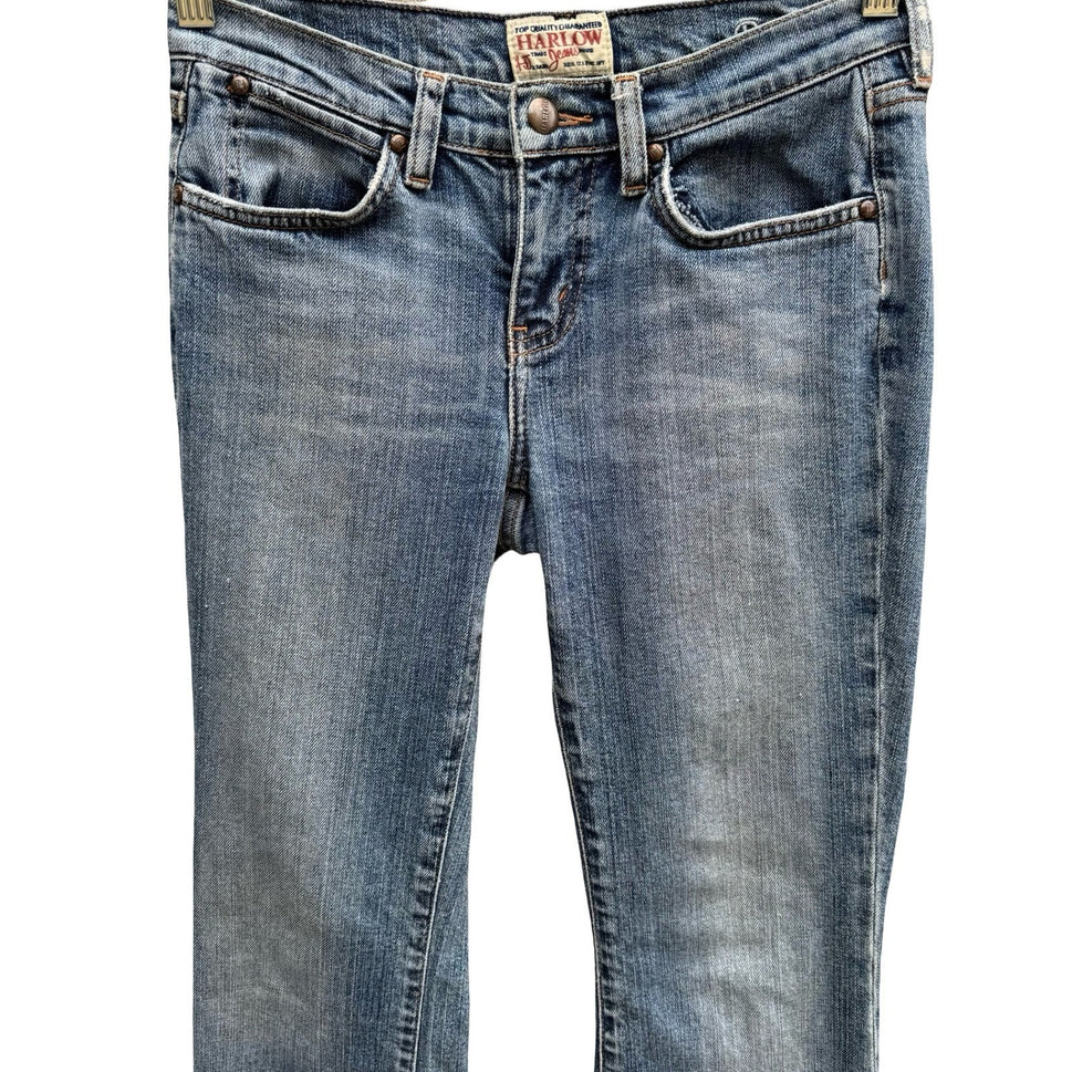 Harlow Jeans Vintage Y2K Indie Sleaze Low Rise Medium Wash Bootcut Jean Women 27