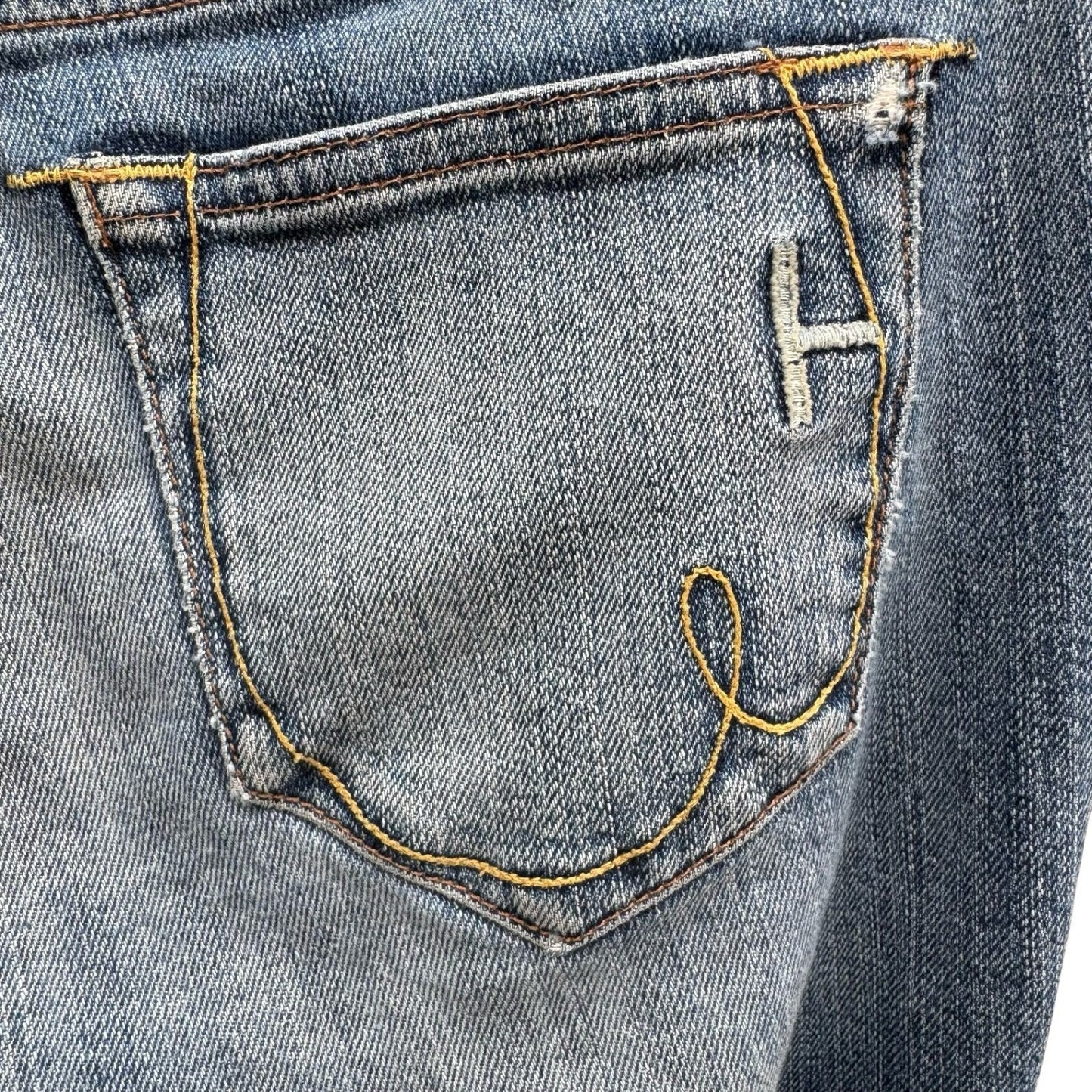 Harlow Jeans Vintage Y2K Indie Sleaze Low Rise Medium Wash Bootcut Jean Women 27