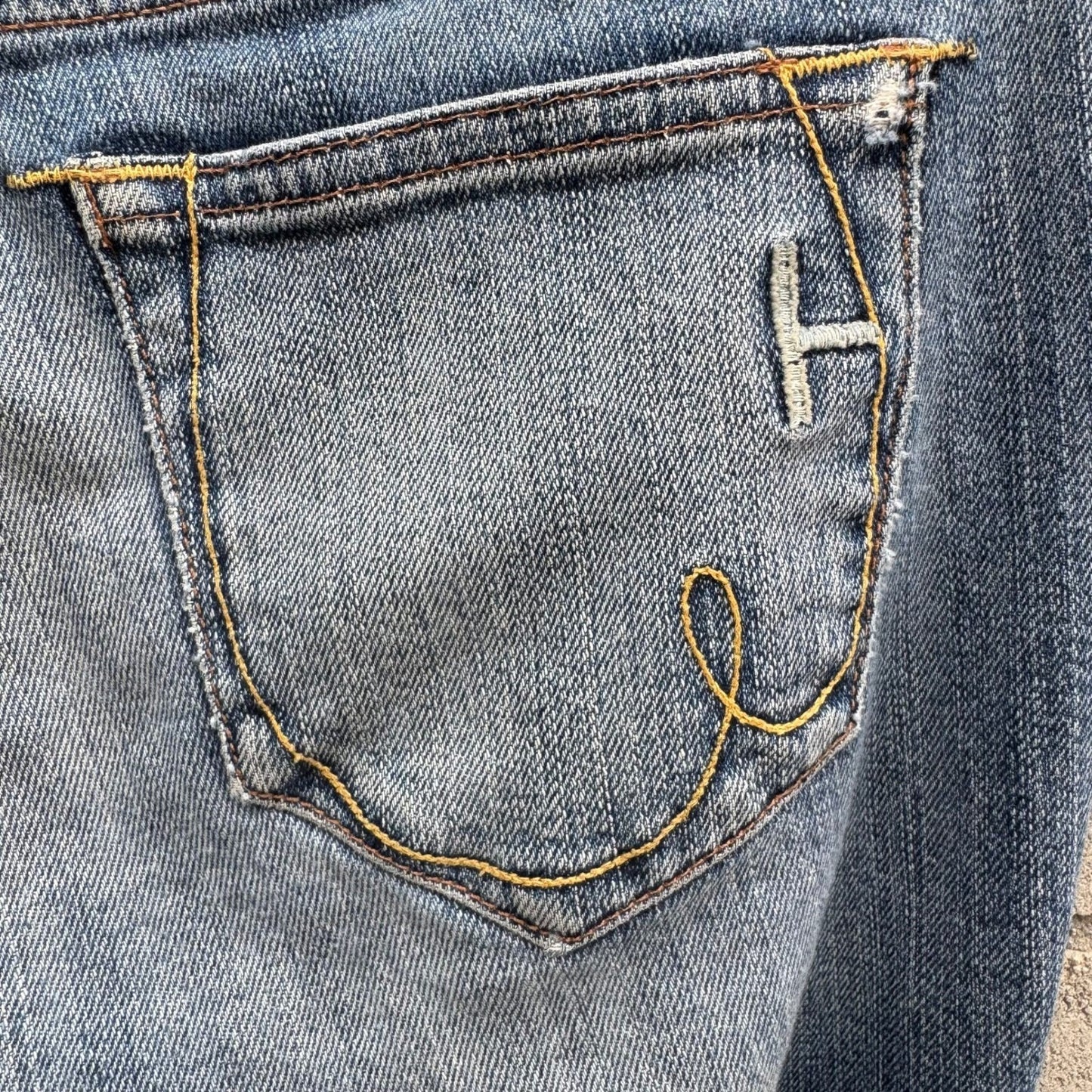 Harlow Jeans Vintage Y2K Indie Sleaze Low Rise Medium Wash Bootcut Jean Women 27