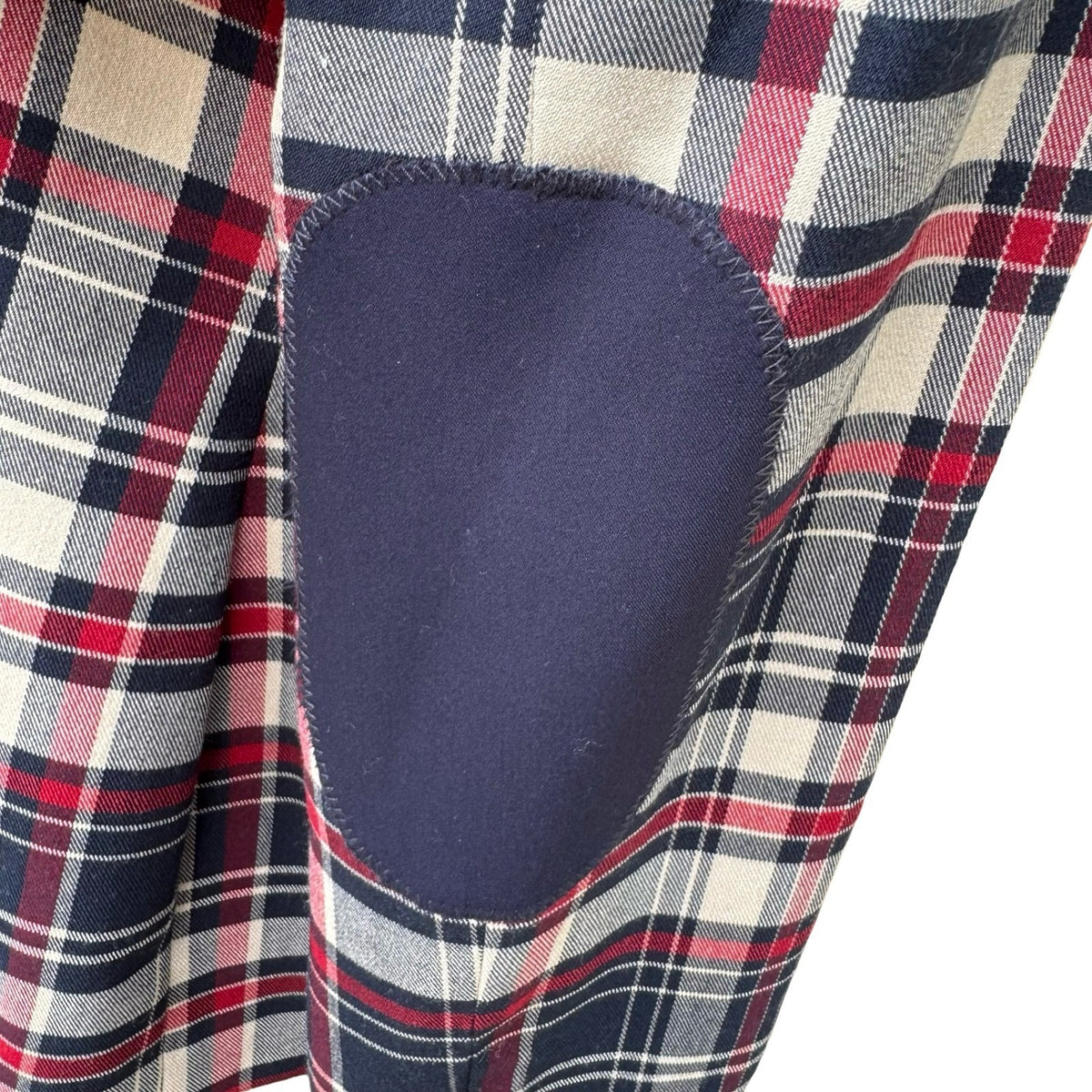 Tommy Hilfiger Plaid Elbow Patch Preppy Collegiate Schoolgirl Blazer Womens 14
