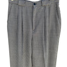 Switch Tofy Vintage Womens High-Waisted Black White Houndstooth Pleated Trouser Pant 16 2 image