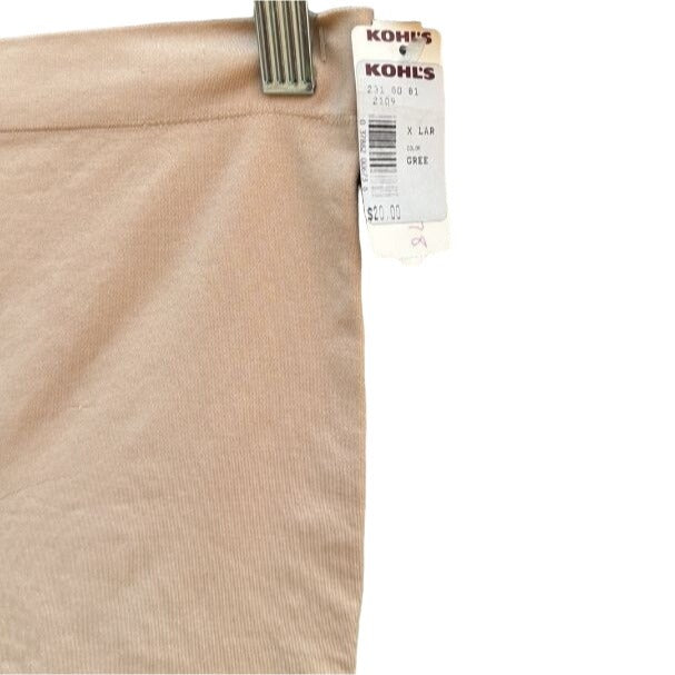 Jockey Women's Underwear Shapewear Beige Mid Length Slipshort XL New With Tags