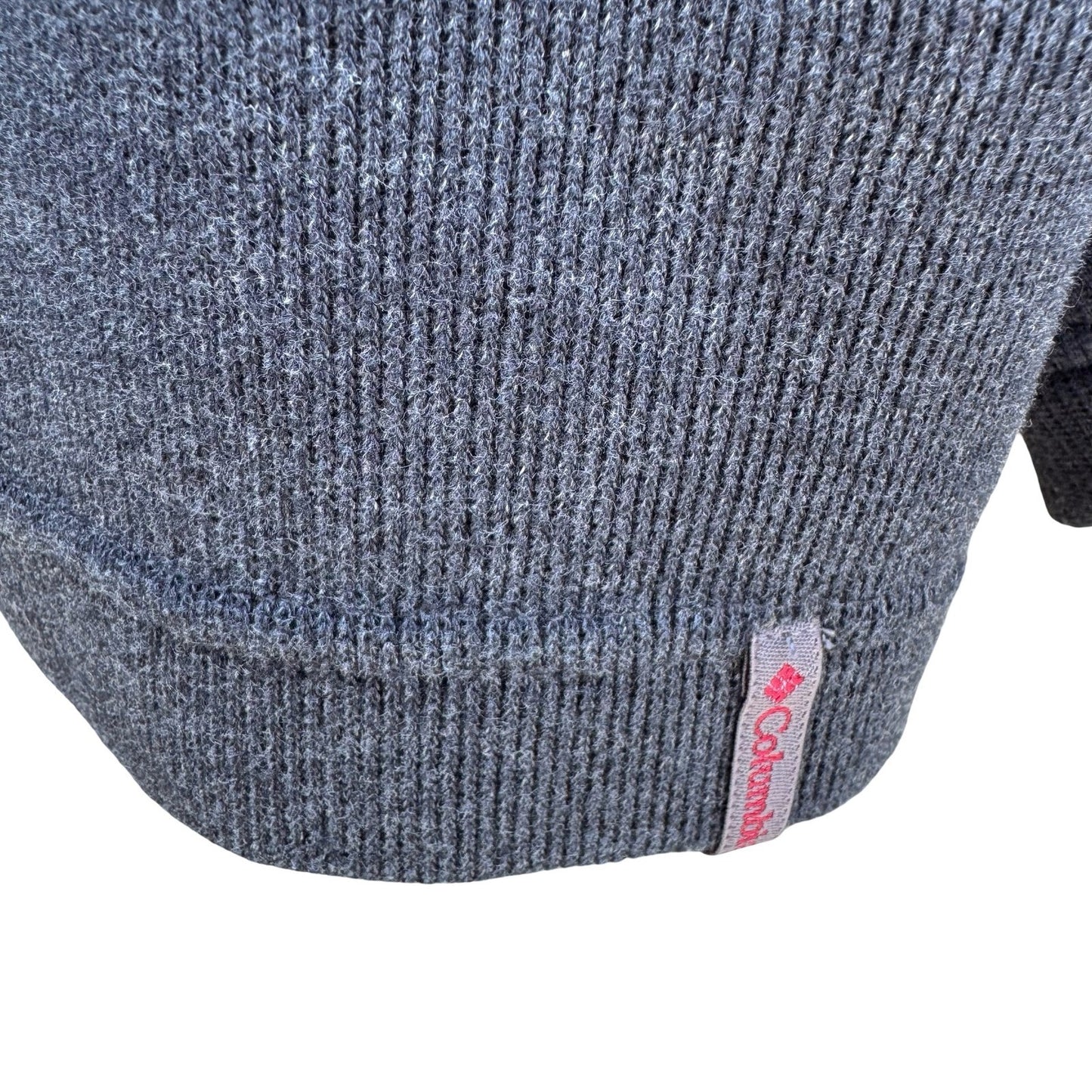 Columbia Vertex Mens XXL Quarter Zip Pullover Grey Black Ribbed Fleece AM6811