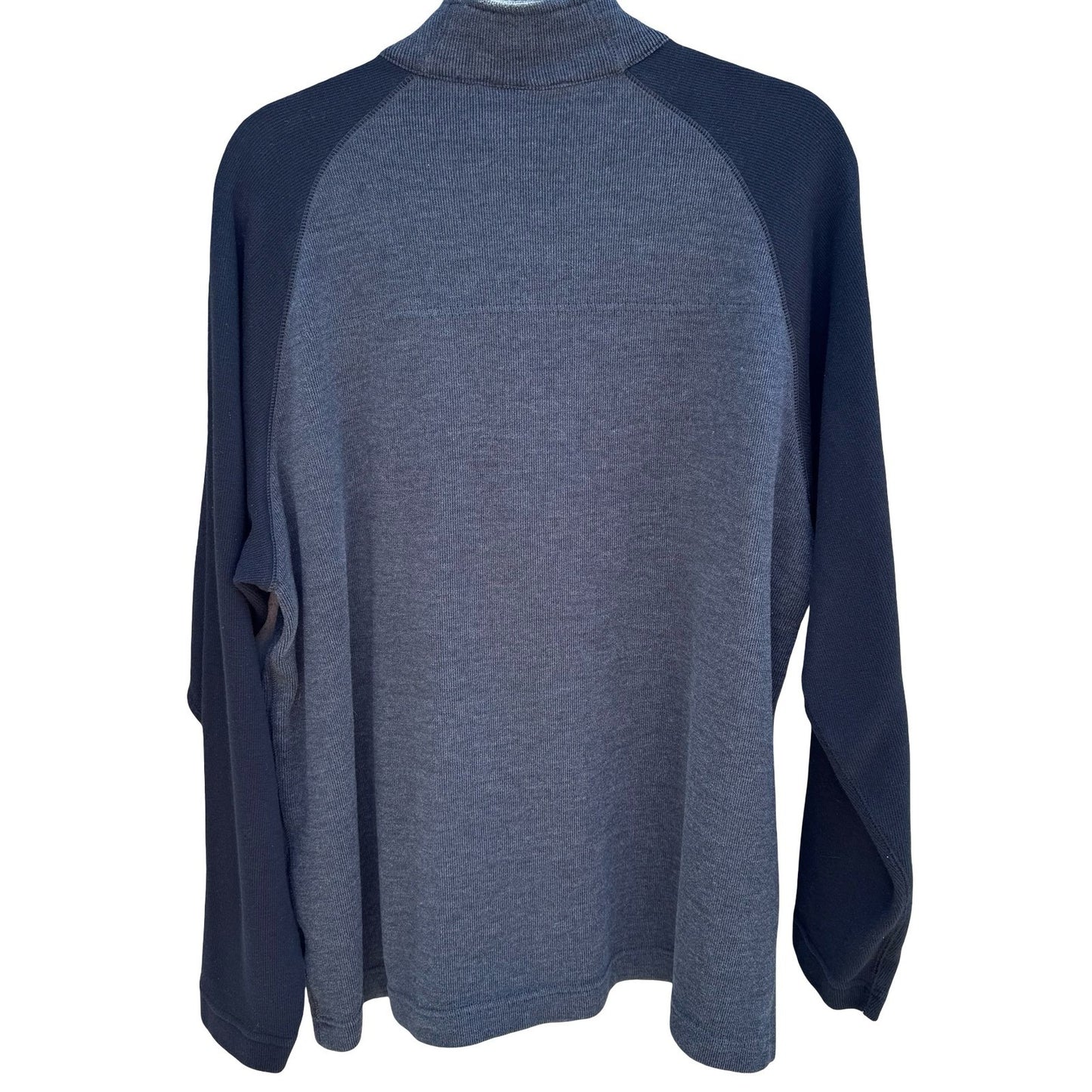 Columbia Vertex Mens XXL Quarter Zip Pullover Grey Black Ribbed Fleece AM6811