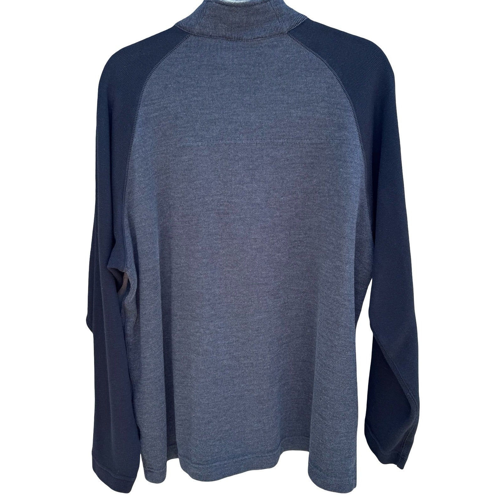 Columbia Vertex Mens XXL Quarter Zip Pullover Grey Black Ribbed Fleece AM6811
