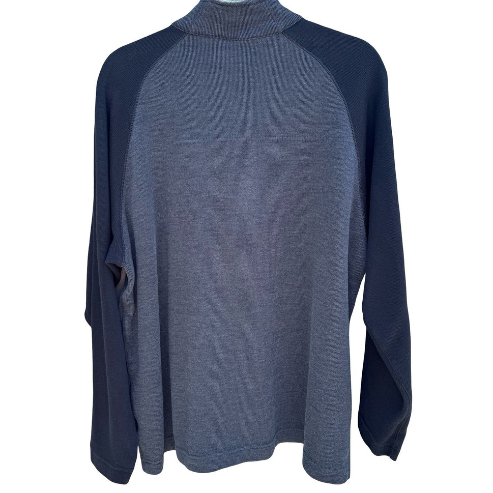 Columbia Vertex Mens XXL Quarter Zip Pullover Grey Black Ribbed Fleece AM6811