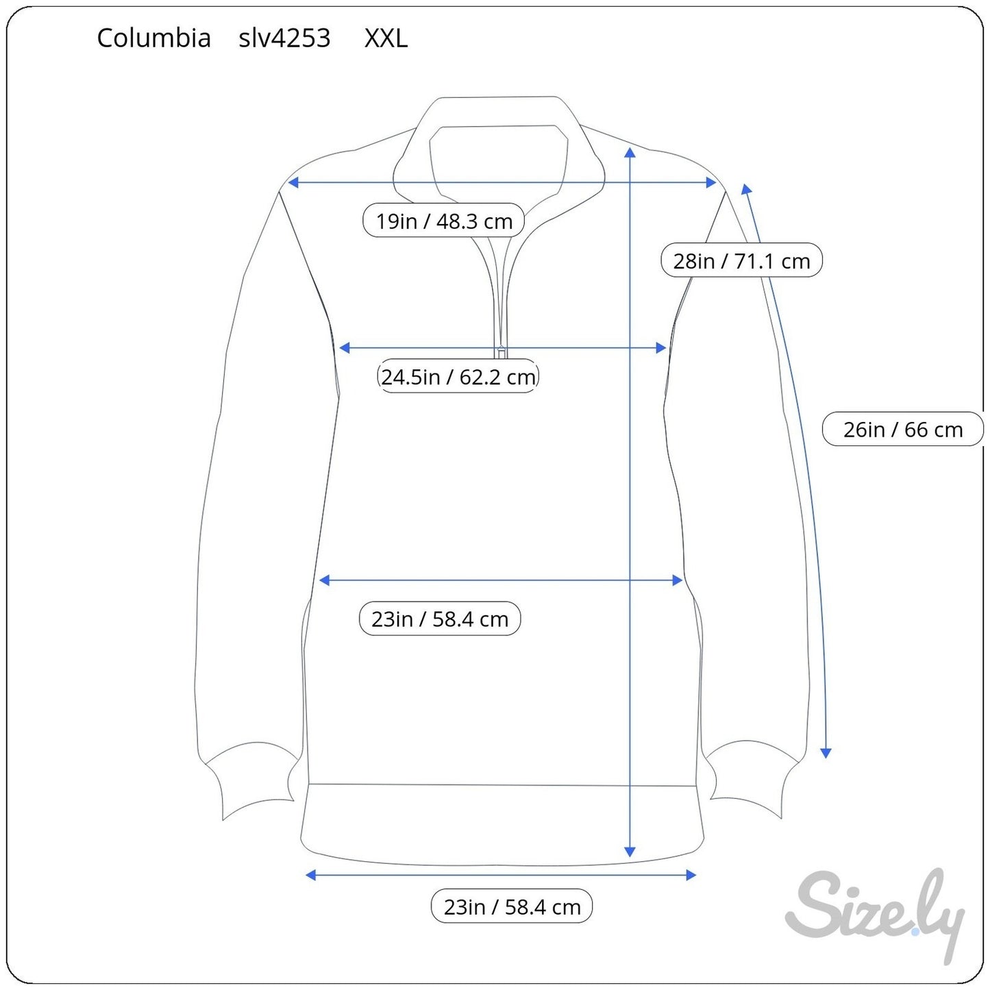Columbia Vertex Mens XXL Quarter Zip Pullover Grey Black Ribbed Fleece AM6811
