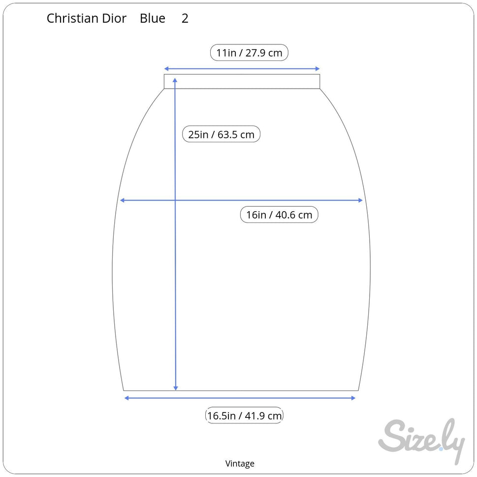 Christian Dior Vintage Blue Mother-Of-Pearl Button Long Sleeve Blazer Skirt Suit