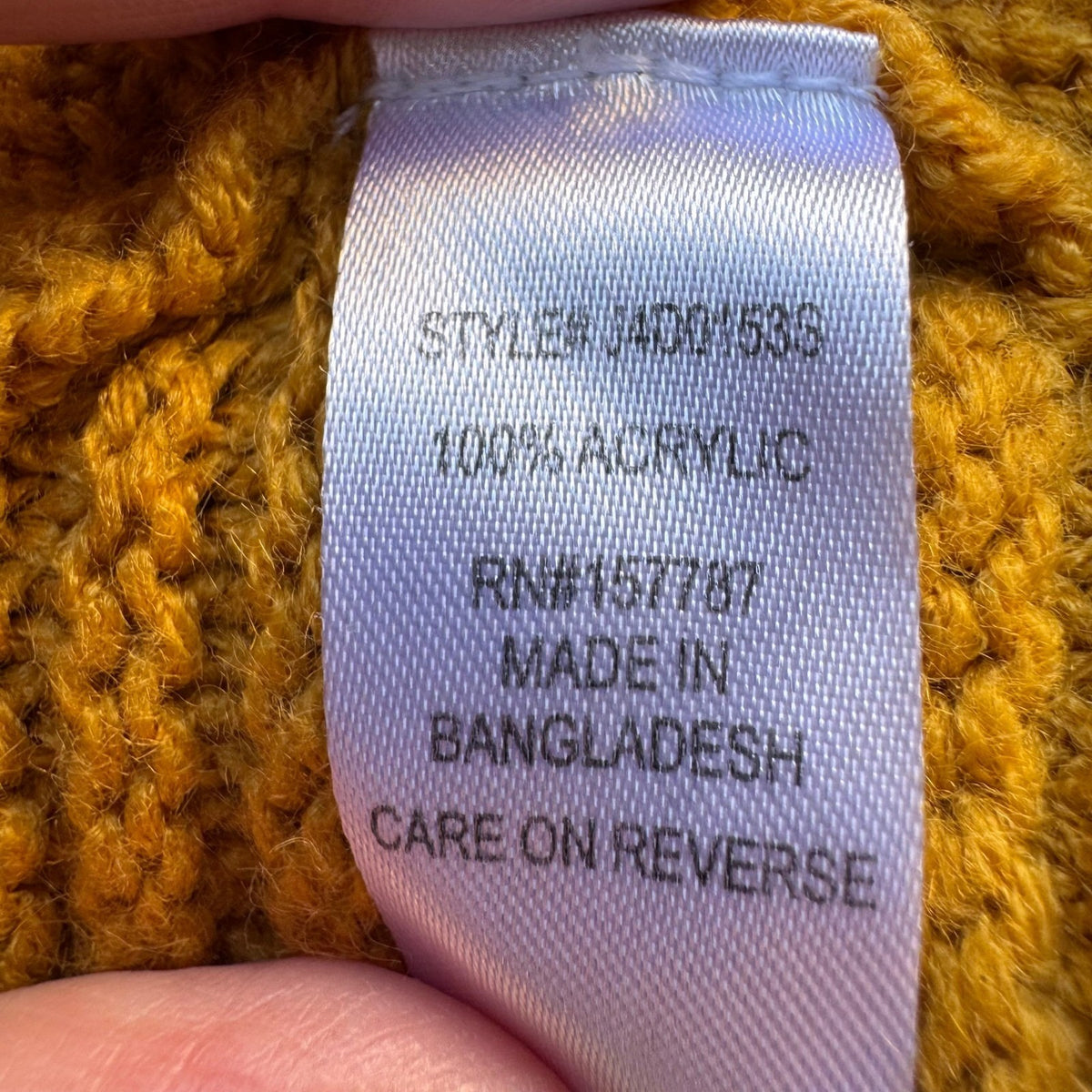 Full Circle Trends Boho Charlie Brown Style Chevron Striped Knit Crop Sweater M