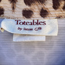 Switch Toteables Susan Graver Vintage Leopard Print Womens Full Zip Long Sleeve Jacket 2 image