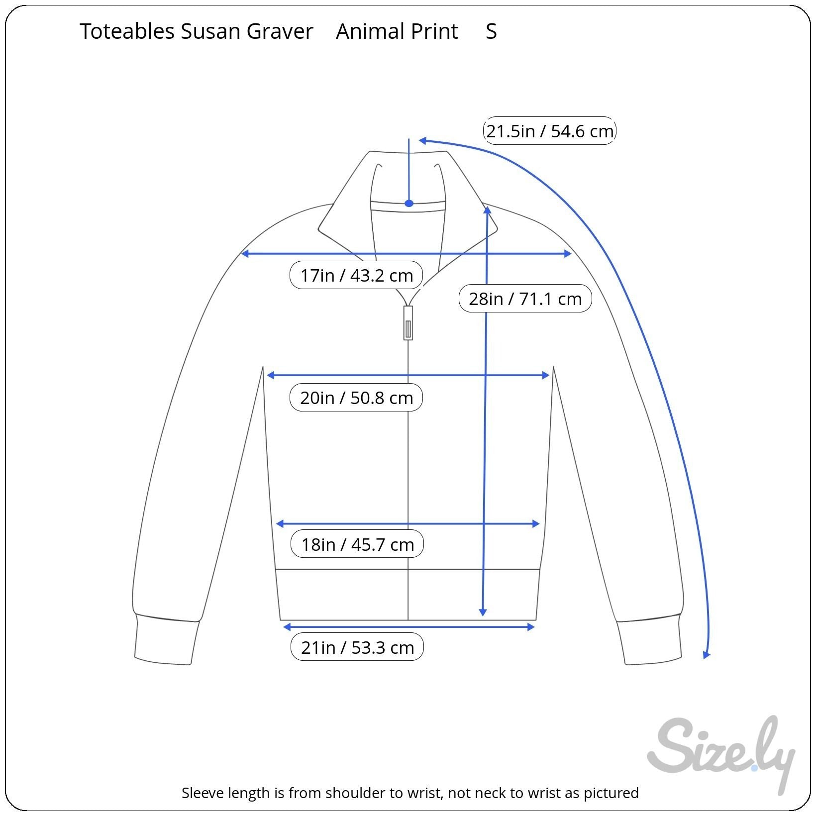 Toteables Susan Graver Vintage Leopard Print Womens Full Zip Long Sleeve Jacket