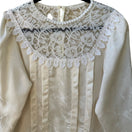 Switch Vintage Coquette Romantic Lace Pintuck Floral Damask Button Back Romantic Blouse 2 image