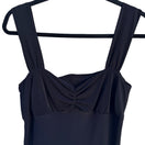 Switch City Fusion Womens Black Ruched Sweetheart Neck Tank Top Blouse Size M USA Made 3 image