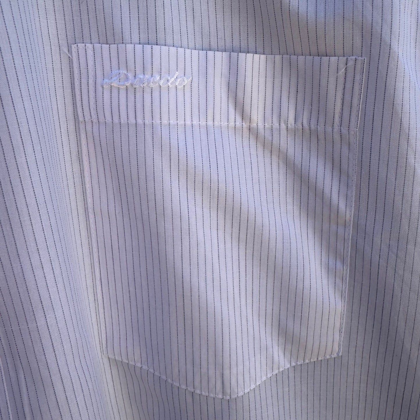 Daedo Vintage Korean Deadstock Pinstripe Minimalist Preppy Dress Shirt L NEW