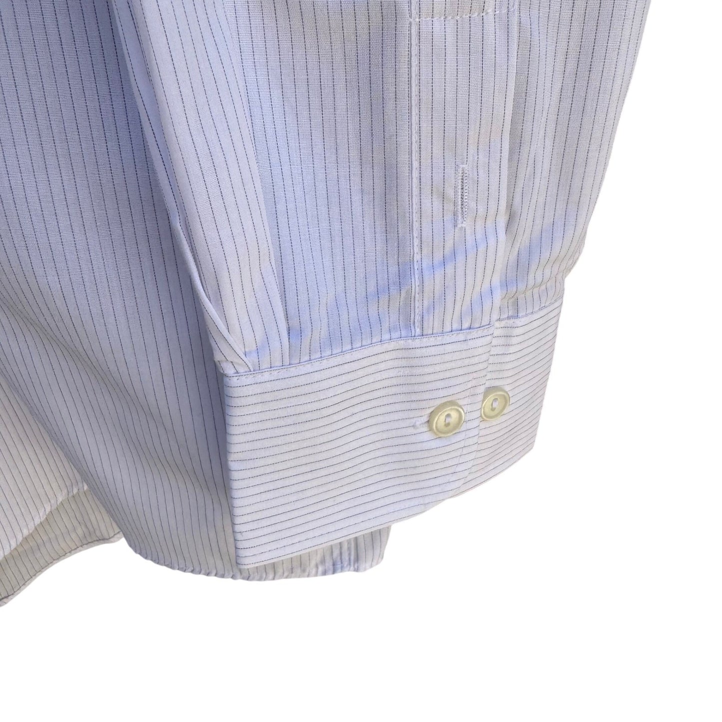 Daedo Vintage Korean Deadstock Pinstripe Minimalist Preppy Dress Shirt L NEW