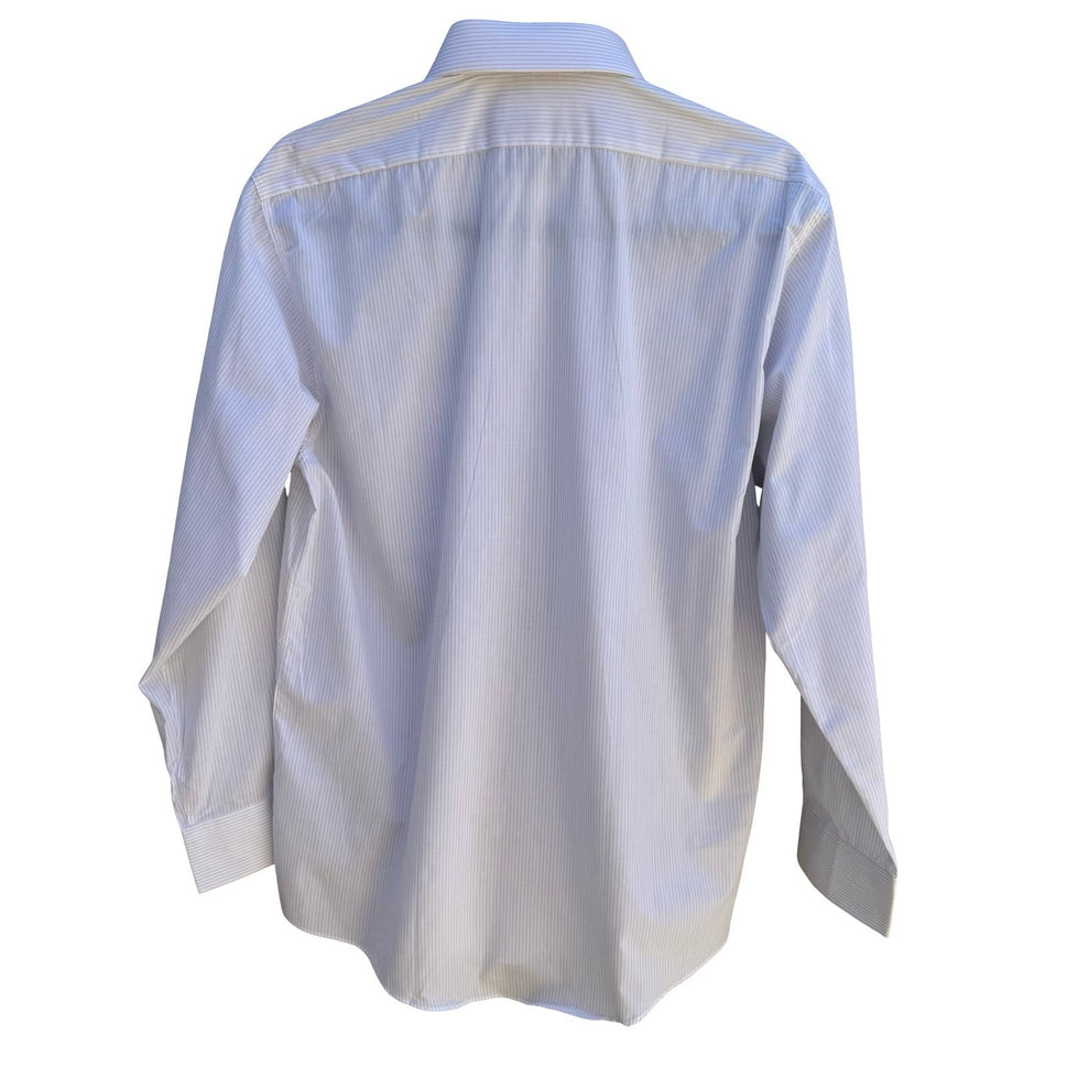 Daedo Vintage Korean Deadstock Pinstripe Minimalist Preppy Dress Shirt L NEW
