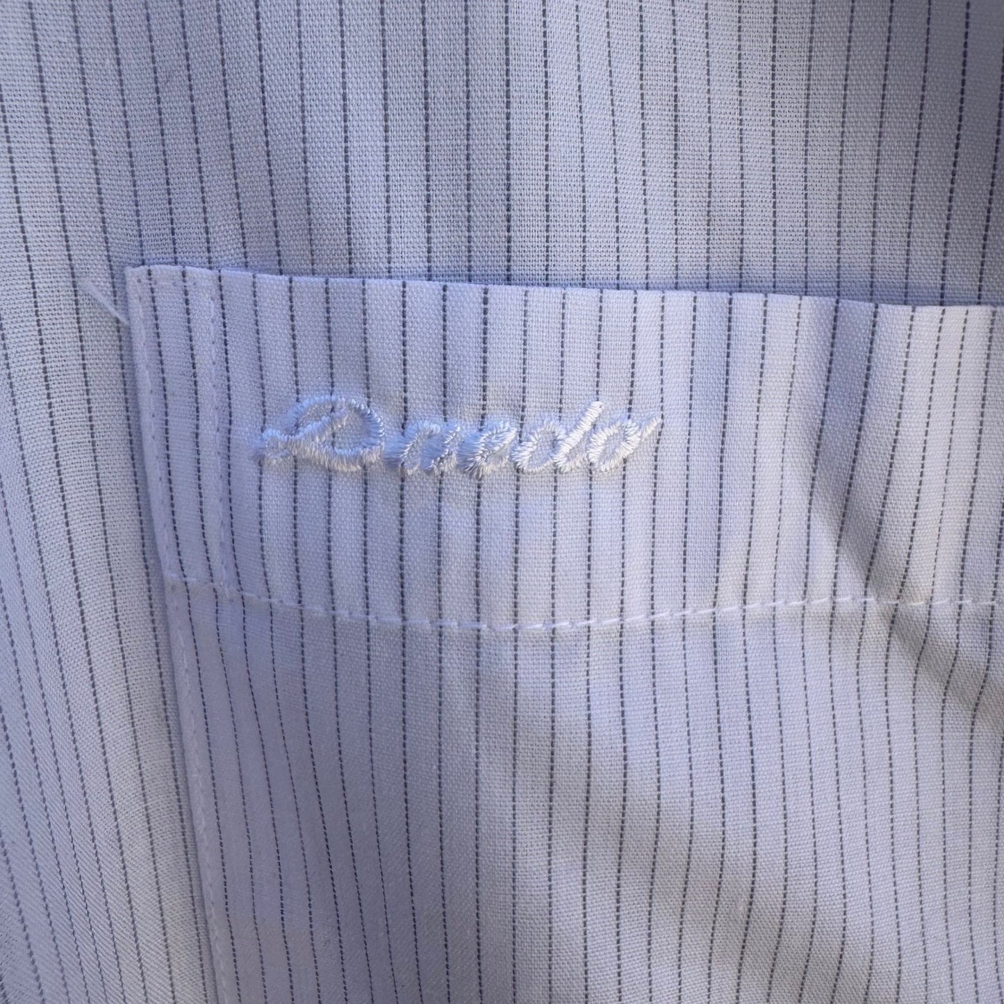 Daedo Vintage Korean Deadstock Pinstripe Minimalist Preppy Dress Shirt L NEW