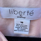 Switch Liberte by Emanuel Womens Pink Pintuck Pleated Button Down Shirt Blouse Size 10 2 image