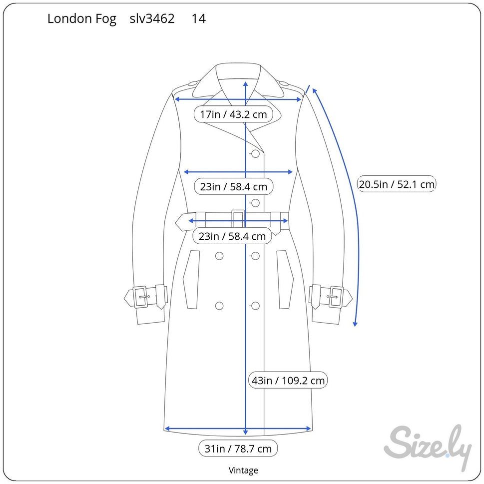 London Fog Vintage Tan Double Breasted Trench Coat Removable Plaid Liner 14 Reg