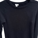 Switch Halogen 100% Cashmere Quiet Luxury Minimalist Old Money Preppy Sweater Black XS 3 image