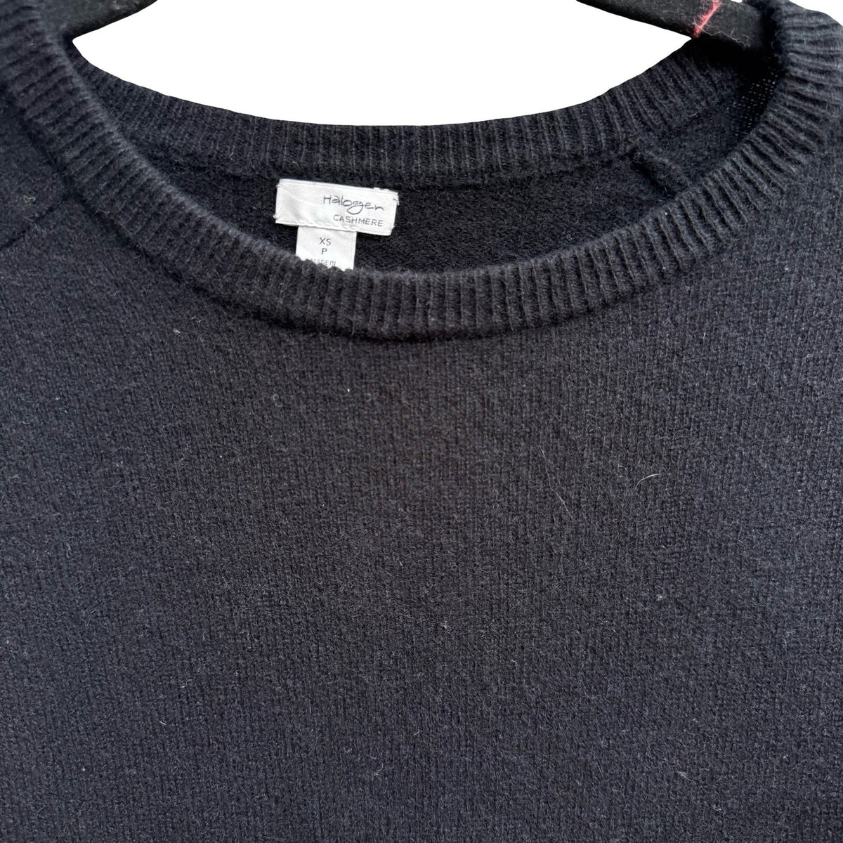 Halogen 100% Cashmere Quiet Luxury Minimalist Old Money Preppy Sweater Black XS